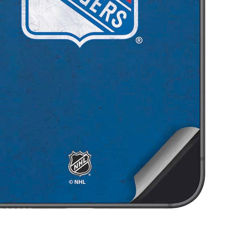 NHL New York Rangers Distressed Galaxy S25 Skin